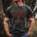 Men's Dark Fashion Graphic T-Shirt - 230GSM Poly-Cotton Blend With 3D Digital Print For Streetwear & Casual Wear (S-5XL, 8 Colors)_viptrois.com