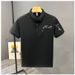 Men's Polo Shirt | Loose Fit Short Sleeve T-Shirt | Trendy Streetwear With Classic Collar Breathable Pique Cotton Fabric_viptrois.com