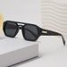2025 Summer New Double Beam Sunglasses Personalized Korean Edition Fashion Retro Anti UV Concave Design, Designer Sunglasses_viptrois.com