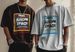 Men's Clothing Men's T Shirt Casual Short Sleeved Men's Polyester Drop Shoulder Round Neck Loose DIY Pattern Top Bottoming_viptrois.com