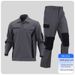 Men's Two-Tone Workwear Set - Reinforced Durable Coveralls For Factory, Workshop & Mechanical Repair - Moisture-Wicking Polyester - S-5xl_viptrois.com