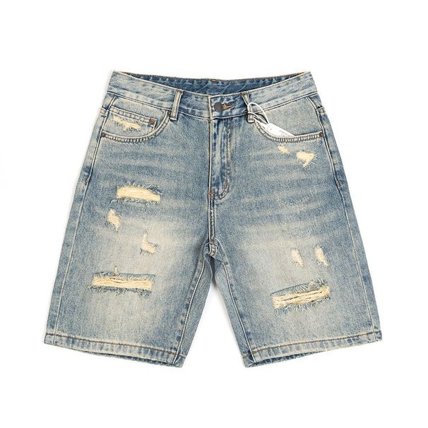 Men’s Summer Vintage Ripped Denim Shorts, Go-to Pick For Casual Days & Street Vibes_viptrois.com