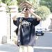 Straight 220g Velcro Short For Boys Summer Loose Cotton Half Sleeve Cultural T-shirt_viptrois.com