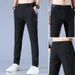 Men's Clothing Fashion Pants Spring Trend Men's Solid Color New Casual Outer Wear_viptrois.com