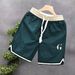 Premium Products Trendy Embroidered G-letter Men's Shorts, Summer Slim Sports Pants, Casual Capris, Beach Pants_viptrois.com