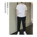 Men's Clothing Men's Ice Silk Short Sleeved Suit Sports Casual Trendy Set T-Shirt And Trousers For Formal & Casual_viptrois.com