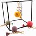 Bag Charm Creative Keychain Cute Tassel Fruit Color Fur Ball Car Key Chain Bag Pendant Plush Small Gift Accessories_viptrois.com