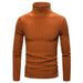 Loom 2025 Autumn Winter European And American Vertical Striped High Neck Sweater Knitted Pullover Trendy Men's Base Shirt_viptrois.com