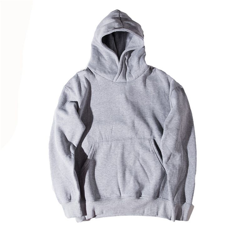 Loom Cross-Border Clothing 2024 Autumn Winter European And American High Street Hooded Men's Solid Color Sweatshirt Loose_viptrois.com