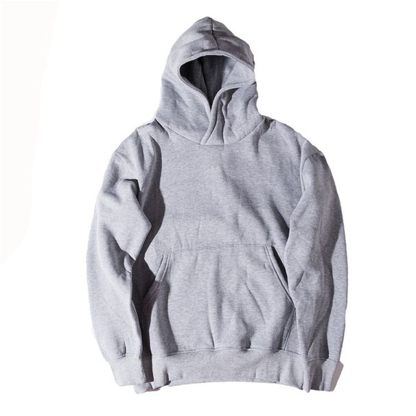 Loom Loom Cross-Border Clothing 2024 Autumn Winter European And American High Street Hooded Men's Solid Color Sweatshirt Loose_viptrois.com
