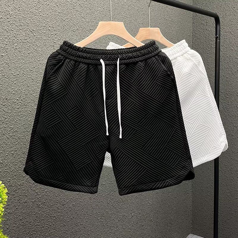 Men's Summer Loose Shorts Trendy American Fashion Leisure Sports Straight Pants Home Comfortable Trendy Ins Bottoms_viptrois.com