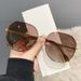 Metal New Irregular Large Frame Women's 8138 Driving Sunshade Glasses Polarized Sunglasses_viptrois.com