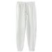 2025 New Style 320g Cotton Stitching Ankle-length Sweatpants For Couples, Loose And Slim-fitting, Sports And Casual, Comfortable Long Pants_viptrois.com