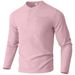Men's Long Sleeve Henley Shirt – Breathable & Moisture-Wicking Button-Up Polo For Casual & Smart Wear (S-Xxxl, 6 Colors)_viptrois.com