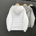 Men's Clothing 26 High-quality Cross-border Embroidered Bear Hooded Warm And Thick Down Cotton Coat_viptrois.com