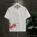 Men's Clothing Men's Phoenix Embroidered T-Shirt Heavy Duty Short Sleeve Round Neck National Trend Light Luxury Top Style Trendy Youth_viptrois.com