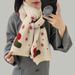 Christmas gift red deer scarf female everything with autumn winter warm lengthening Instagram students cute skin bib_viptrois.com