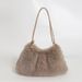 Women's Bags Furry Bag Women Autumn And Winter New Fashion Simple Furry Shoulder Bag Textured Ladies Handbag Tote Bag_viptrois.com