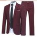 Men's Clothing Four Seasons New Business Professional Formal Suit Groom And Best Man Solid Color Two Piece Suit For Men_viptrois.com