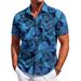 Men's Clothing Men's Shirt New Fashion Trend Short Sleeve Shirt 3D Digital Printing Holiday Printing_viptrois.com