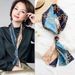 Small Silk Scarf Women, Spring Autumn Thin Korean Version, Versatile Narrow Long Strip Hair Tie, Elegant Square Scarf,_viptrois.com