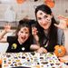 Halloween Laser Pumpkin Stickers Flash Children Waterproof Diy Skull Bat Party Decoration Halloween Stickers_viptrois.com