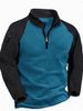 A Best-selling Tactical Fleece Jacket For Men, A Warm Stand-up Collar Pullover With A Color-blocked Zipper Sweatshirt_viptrois.com