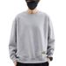 Pulse Shanggu Clothing 2025 Spring New Solid Color Pattern T-Shirt Men's Long Sleeve Versatile Crew Neck Sweatshirt Men_viptrois.com