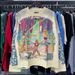 Rough Play Trendy Style Letter Print Retro High Street Loose Unisex Long-sleeve T-shirt For Summer_viptrois.com