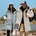 Men's Clothing Couple's Slim-Fit Mid-Length Down Jacket – Waterproof, Anti-Bacterial, 600+ Fill Power White Goose Down Coat (Black, Cream White, Red)_viptrois.com