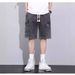 Men's Clothing Workwear Denim Shorts Men's Summer Thin Fashion Loose Retro High Street Five Point Pants_viptrois.com
