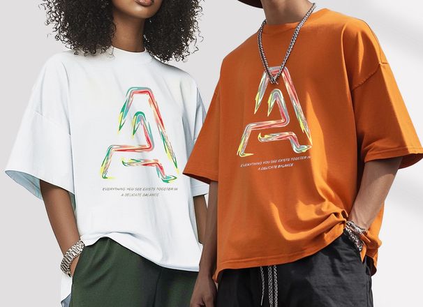 Men's Clothing Fashion Simple Men's And Women's T Shirts Short Sleeved Round Neck Loose Large Size Tops DIY Printing Wholesale_viptrois.com