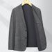 Men's Clothing Lacebert Autumn And Winter Plaid Wool Suit For Middle Aged And Young Men's Suits, Slim Fit Wool Casual Single Breasted Jacket_viptrois.com