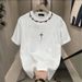 Simple And Versatile 2025 Summer New Large-sized Loose Round-neck High-end Men's Short-sleeved T-shirt_viptrois.com