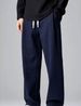 Men's Clothing Early Autumn Men's Custom Made Twill Striped Wide Leg Straight Casual Trousers, Versatile, Simple, Loose, Trendy Men's Pants._viptrois.com