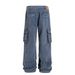 American Street Unisex High Street Heavy Industries Premium Multi-Pocket Design Retro Men's Loose Jeans_viptrois.com