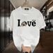 New Cotton Short-sleeved Men's Trendy Brand Letter Printing Half-sleeved Summer Loose And Versatile Casual Crew Neck Top_viptrois.com