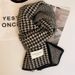 New Classic Houndstooth Double-sided Scarf For Women In Autumn And Winter Warm And Fashionable Knitted Scarf_viptrois.com