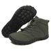 Popular Five Finger Men's Cotton Shoes With Plush Snow Boots, High Top Cotton Boots, Thick Soled Northeast Snow Boots, Five Finger Shoes_viptrois.com