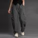 Unisex Oversized Cargo Pants – High-Street Utility Style, Multi-Pocket Straight-Leg (7 Sizes, 4 Colors)_viptrois.com