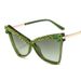 Cat's Eye Diamond Ladies' European And American Personality Sunglasses T Shaped Decorative Sunglasses Cross Border Hot Selling Sunglasses_viptrois.com