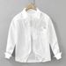 New Workwear Long Sleeved Shirt For Men, Fashionable And Versatile, Artistic And Casual Loose Top_viptrois.com