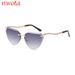 You, Me And Him New Snake Leg Frameless Cut Edge Cat Eye Sunglasses Personality Hot Girl Sunscreen Female Sunglasses Trend T1281_viptrois.com
