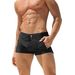Men's New Cross Border Fashion Personality Simple Drawstring Boxer Shorts Beach Swimming Trunks_viptrois.com