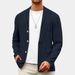 Men's Spring And Autumn Leisure Cotton And Linen Loose Suit Tops Youth Leisure Solid Color Suit Jacket_viptrois.com