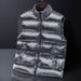 Men's Quilted Puffer Vest – Lightweight Winter Layering Piece With Glossy Finish, Breathable Polyester Fill (S-5XL, Black/Grey/White, Side Pockets)_viptrois.com