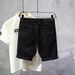 Men's Clothing Summer Thin Style Cat Whisker Ripped Personality Ink Splash Slim Fit Skinny Feet Cool Shorts_viptrois.com