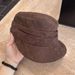 Korean Style Suede Flat Top Beret For Women, New Autumn And Winter Fashionable Solid Color Hat That Makes Face Look_viptrois.com