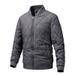 Men's Clothing Men's Lightweight Baseball Jacket - Slim Fit Cotton Zip-Up Casual Outerwear For Fall & Winter, Solid Color Modern Style_viptrois.com