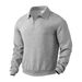 Men's Clothing heavy autumn sweater jacquard long sleeved lapel half zip men's top_viptrois.com